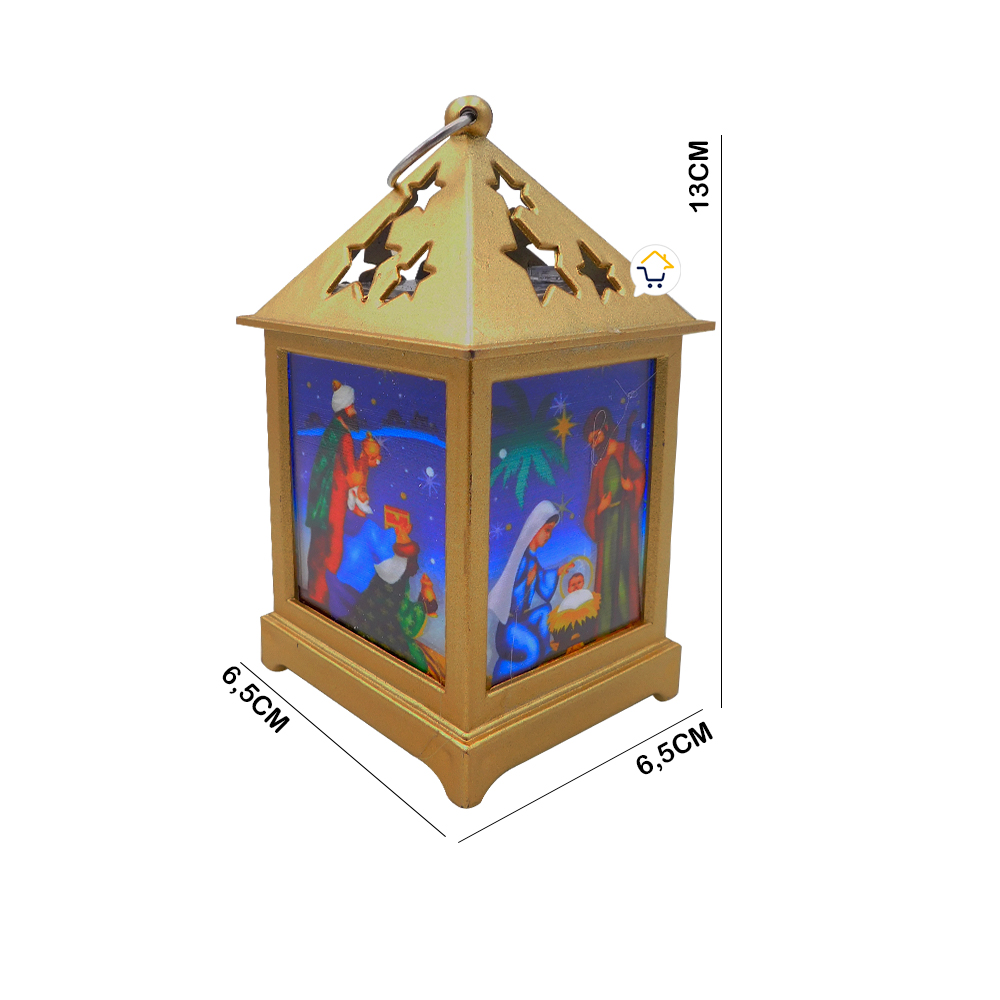 Pesebre Farol Cuadrado Vela ZF045D